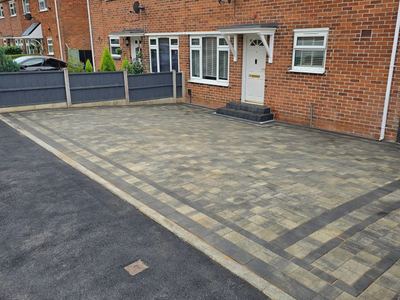 Block paved driveway