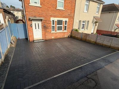 Block paved driveway