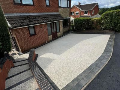 Resin bound driveway