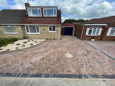 Block paving driveway