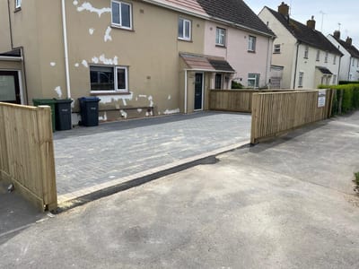Block paving driveway