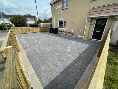 Block paving driveway