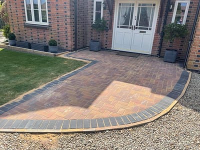 Block paving driveway