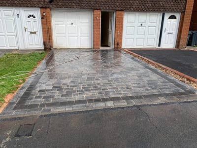 Block paving driveway