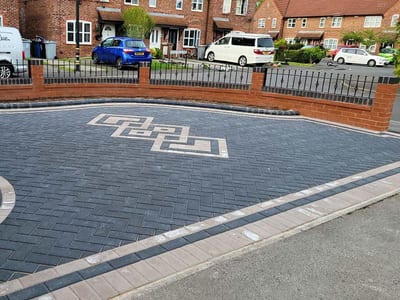 Block paving driveway