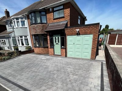 Block paving driveway