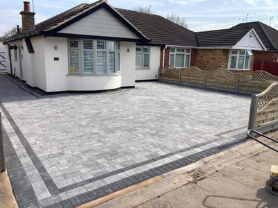 Block paving driveway