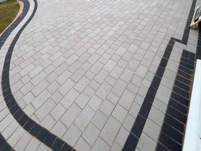 Block paving driveway