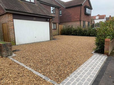Gravel driveway