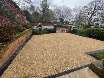 Gravel driveway