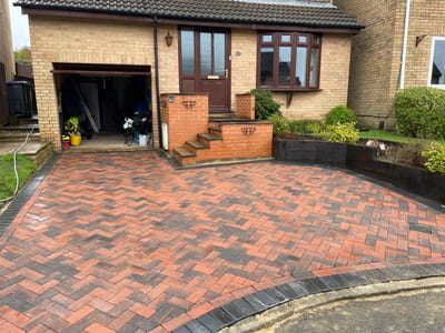 Block paving driveway