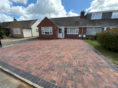 Block paving driveway