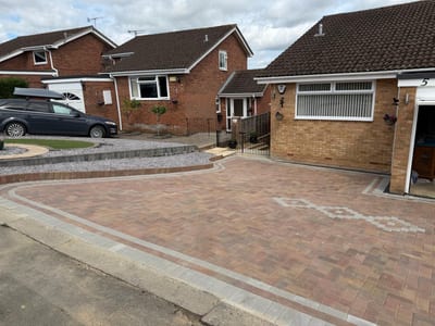 Block paving driveway