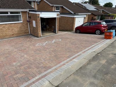 Block paving driveway