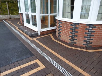 Block paving driveway