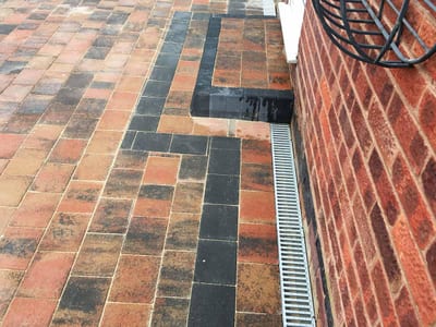 Driveway drainage channel