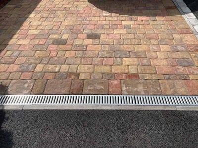 Driveway drainage channel
