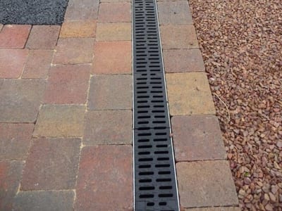 Driveway drainage channel