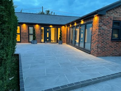 Porcelain patio