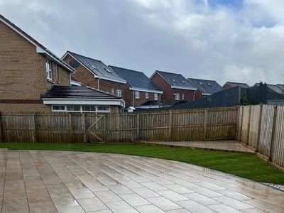 Porcelain patio