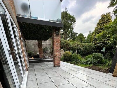 Porcelain patio