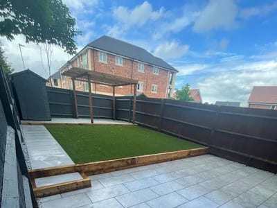 Porcelain patio