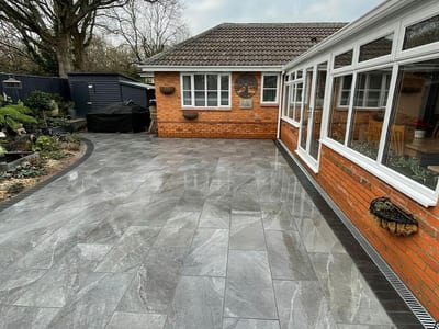 Porcelain patio