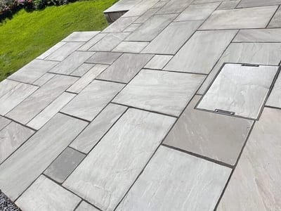 Indian sandstone patio