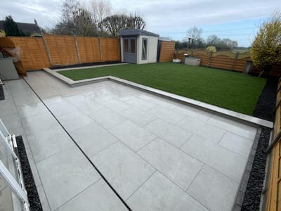 Porcelain patio